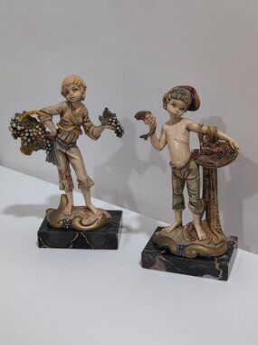 Rare & Vintage Fontanini Depose Italian Genuine Carrara Marble Made In Italy